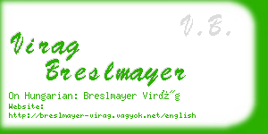 virag breslmayer business card